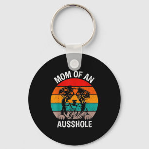 Aussie mum - australian shepherd mum key ring