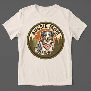 Aussie Mum Tee Australian Shepherd Mum Gift