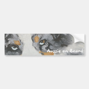 Aussie on board Bumper Sticker