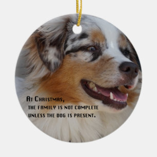 Aussie present ceramic tree decoration