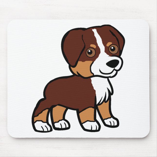 aussie red tri cartoon mouse pad (Front)