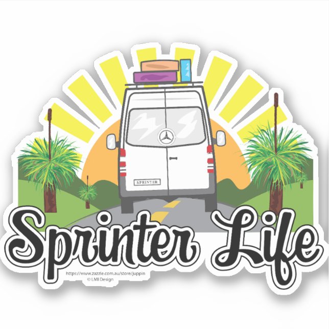 Aussie Sprinter Life Sticker  (Front)