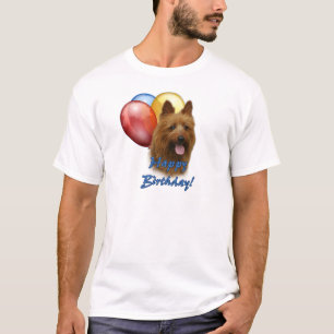 Aussie Terrier Happy Birthday Balloons T-Shirt