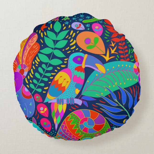 Aussie Tropical Jungle Pillow (Back)