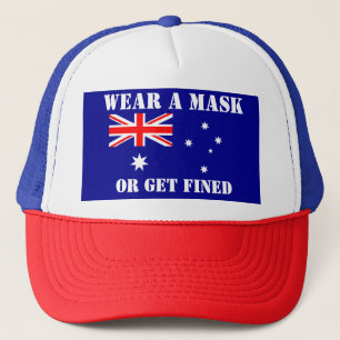 AUSSIE WEAR A MASK RULE TRUCKER HAT