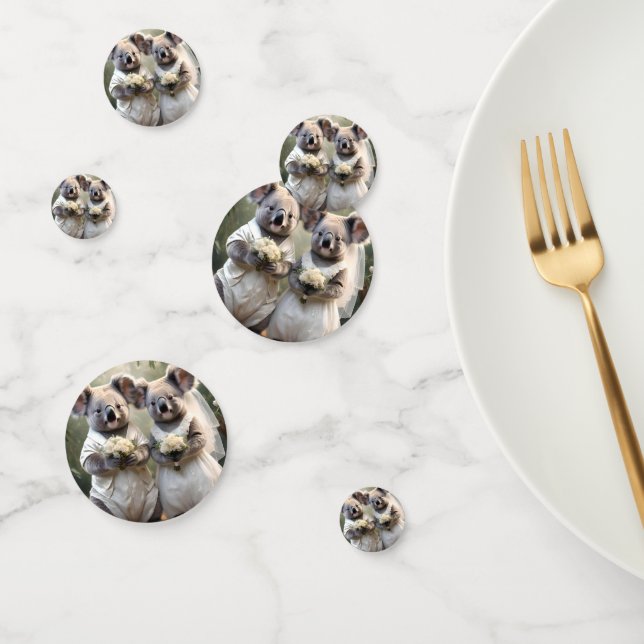 Aussie Weddings Australian Koalas, Wedding Confetti (Group)