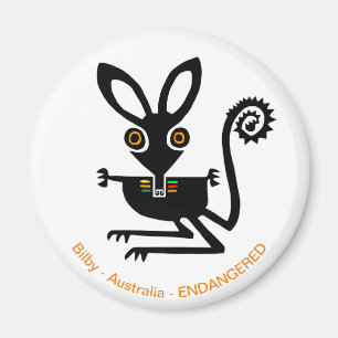 Aussie wildlife - BILBY -Marsupial - Nature Magnet