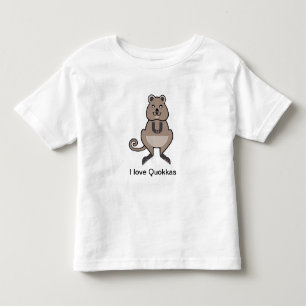 Aussie wildlife -Cute - I love QUOKKAS -  Toddler T-Shirt