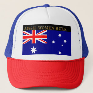 AUSSIE WOMEN RULE TRUCKER HAT