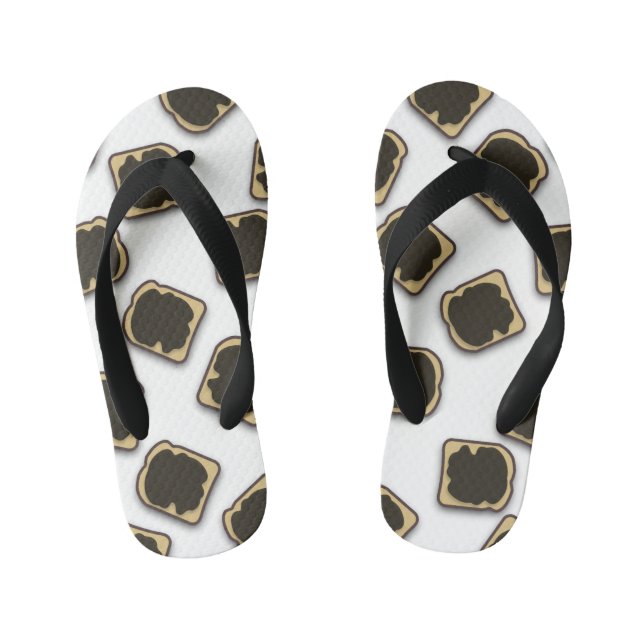 Aussie Yeast Extract on Toast Kid's Thongs (Footbed)