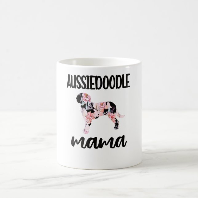 Aussiedoodle Dog Mama Dog Lover Aussiedoodle Mum Coffee Mug (Center)