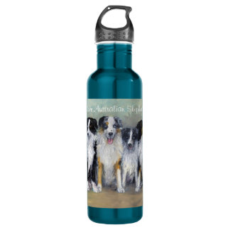 Austalian Shepherds - Pirate & Daughters 710 Ml Water Bottle