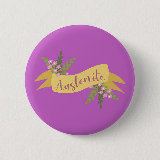 Austenite I 6 Cm Round Badge (Front)