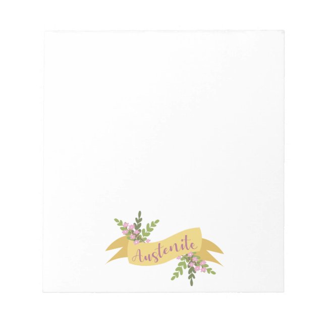 Austenite I Notepad (Front)