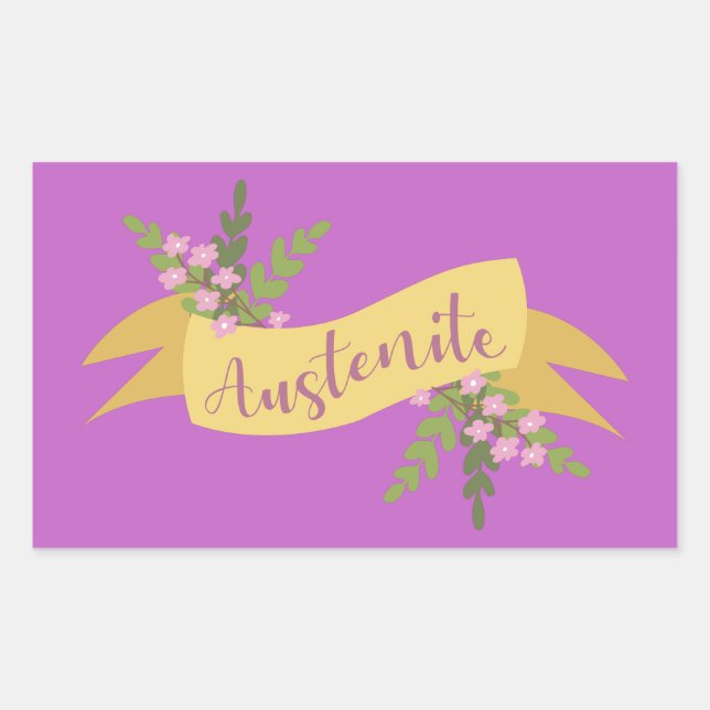 Austenite I Rectangular Sticker (Front)