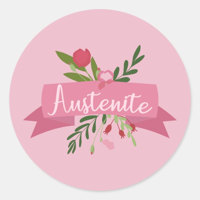 Austenite II Classic Round Sticker (Front)