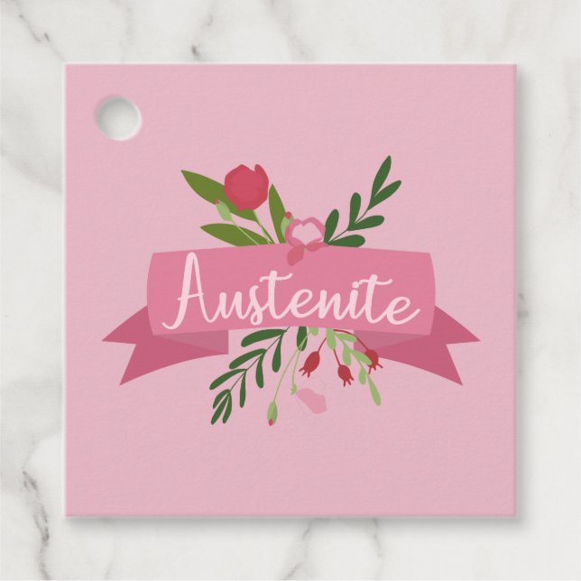 Austenite II Favour Tags (Front)