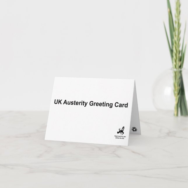 Austerity Greeting Card (Front)