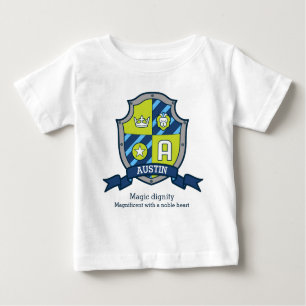 Austin boys A name & meaning knights shield Baby T-Shirt