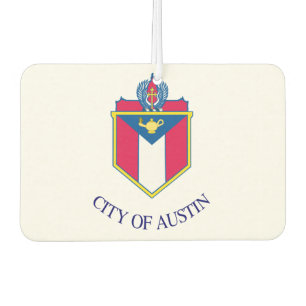 Austin city flag car air freshener