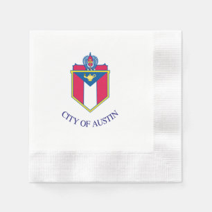Austin city flag napkin