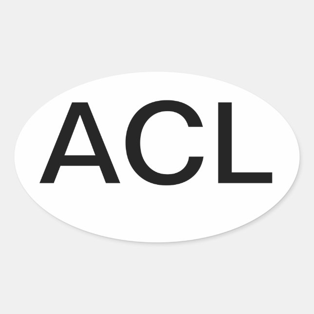 Austin City Limits Euro Oval Sticker (Front)