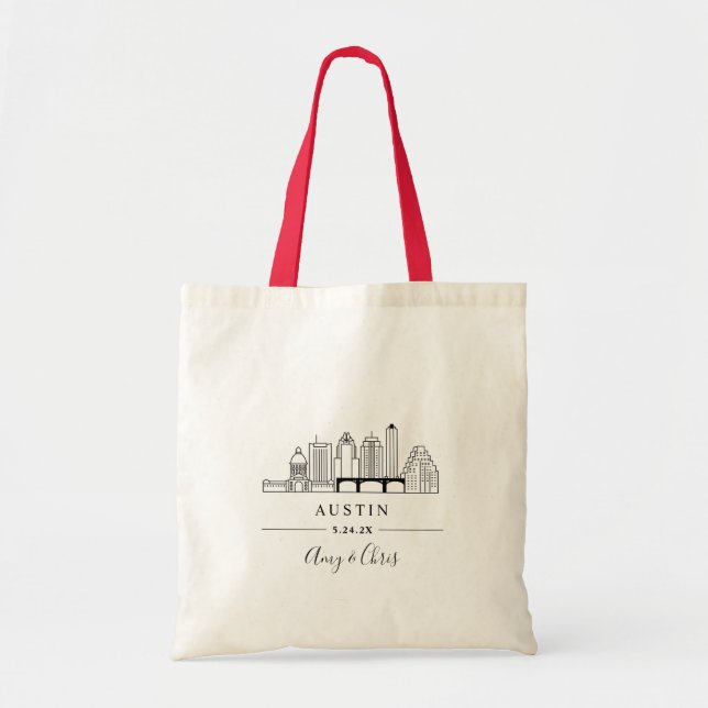 AUSTIN City Wedding Welcome Bag (Front)