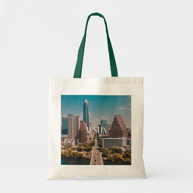 Austin Congress Avenue Tote Bag (Front)