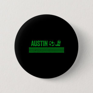 Austin Cowboy Boot Footll Club 6 Cm Round Badge