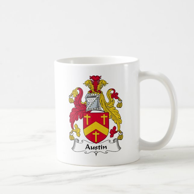 Austin Family Crest Coffee Mug (Right)