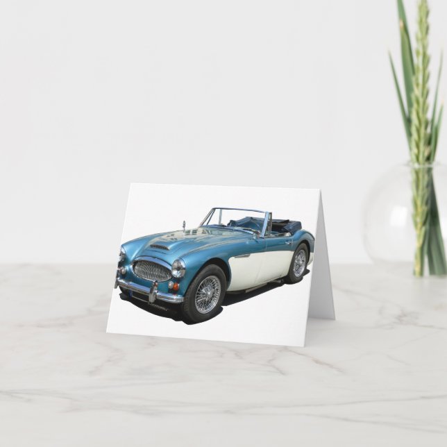 Austin Healey 3000 classic car Card (Front)