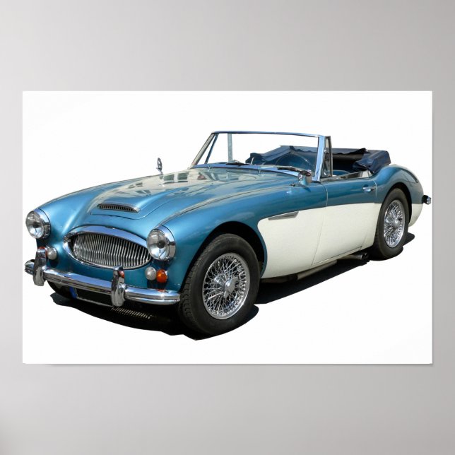 Austin Healey 3000 classic car Poster (Front)