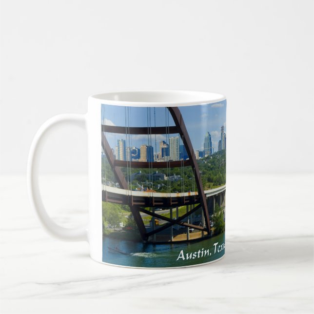 Austin hwy. 360 Pennybacker Bridge Coffee Mug (Left)