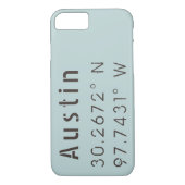 Austin Latitude Longitude Case-Mate iPhone Case (Back)