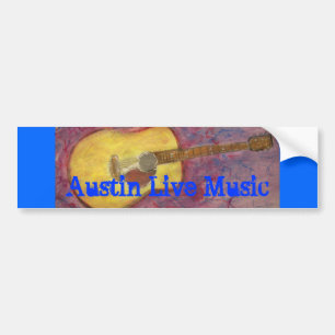 Austin Live Music Bumper Sticker