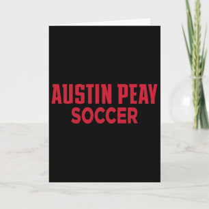 Austin Peay State University Governors Soccer Ncaa Card