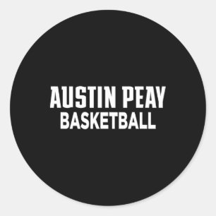 Austin Peay State University Sketll Governors Appa Classic Round Sticker