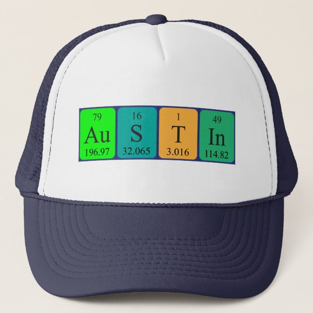 Austin periodic table name hat (Front)