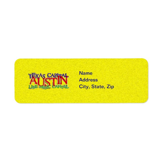 AUSTIN RETURN ADDRESS LABEL (Front)