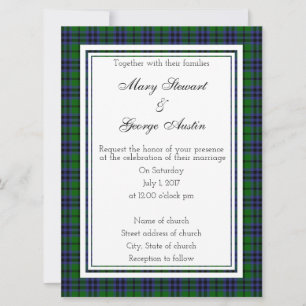 Austin Scottish Wedding Invitation