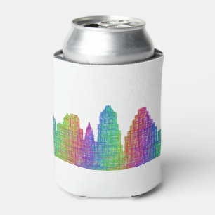 Austin skyline can cooler