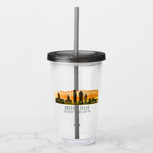 Austin Skyline Latitude Acrylic Tumbler