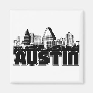 Austin Skyline Magnet
