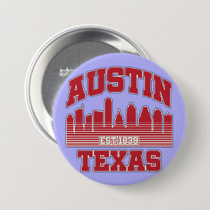 Austin,Texas 7.5 Cm Round Badge