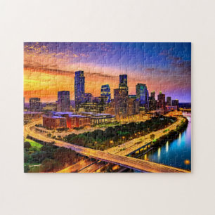 Austin Texas Art 4 Photo Puzzle Skyline Art Austin