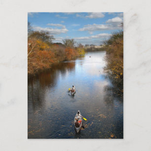 Austin Texas - Barton Creek Canoes Landscape Postcard