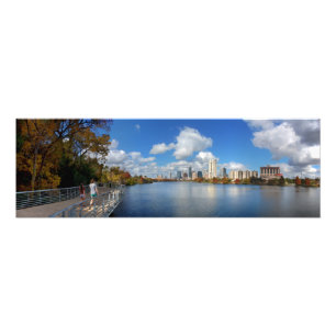 Austin Texas Boardwalk - Ladybird Lake - Skyline Photo Print