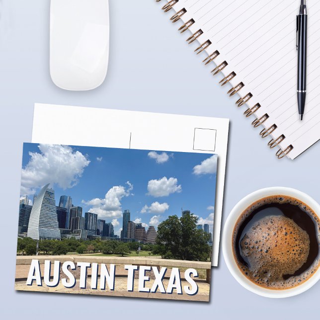 Austin Texas City Skyline Photography Postcard (Creator Uploaded)