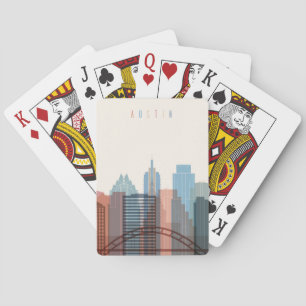 Austin, Texas   City Skyline Playing Cards