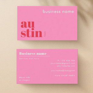 Austin Texas company Business Card